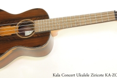 Kala Concert Ukulele Ziricote KA-ZCT-C    Full Front View