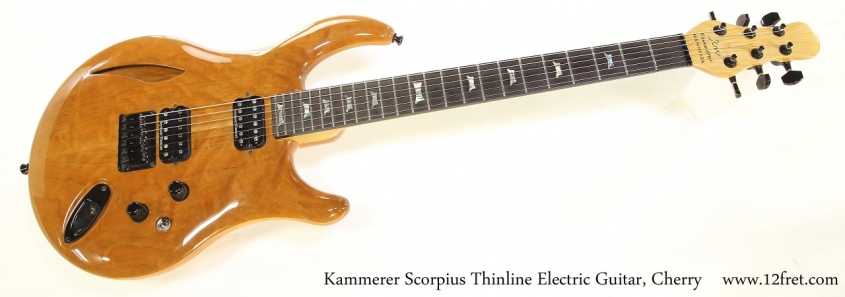 Kammerer Scorpius Thinline Electric Guitar, Cherry Full Front View