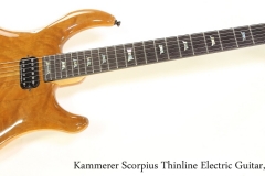Kammerer Scorpius Thinline Electric Guitar, Cherry Full Front View