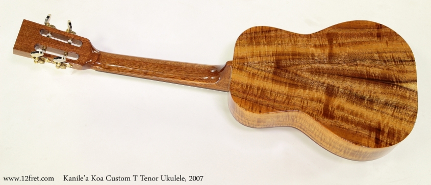 Kanile'a Koa Custom T Tenor Ukulele, 2007 Full Rear View