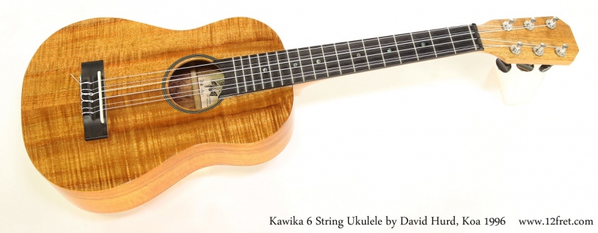 Kawika 6 String Ukulele by David Hurd, Koa 1996  Full Front View