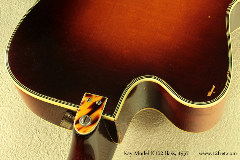 Kay Model K162 Hollowbody Bass 1957 heel