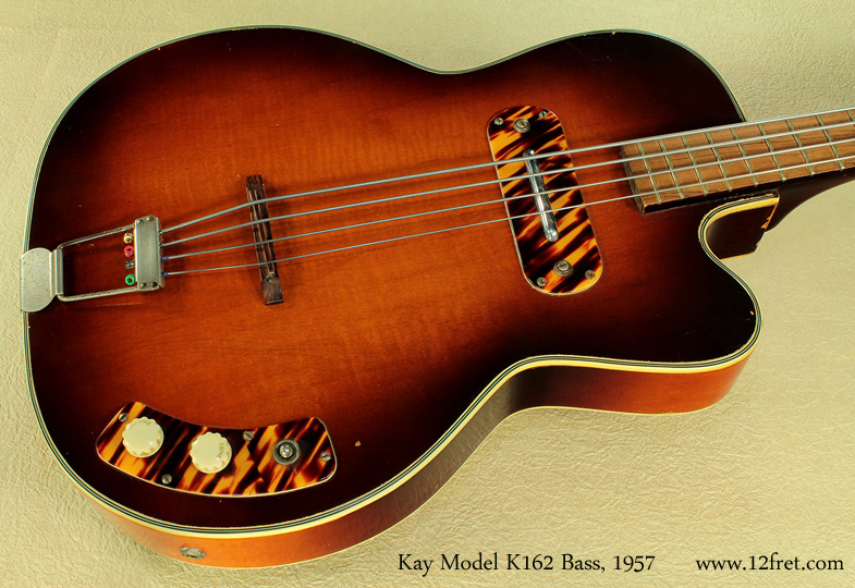 Kay Model K162 Hollowbody Bass 1957 top