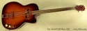 Kay Model K162 Hollowbody Bass 1957 full front