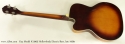 Kay Model K5965 Hollowbody Bass Guitar Late 1950s full rear view