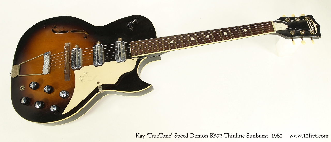 Kay 'TrueTone' Speed Demon K573 Thinline Sunburst, 1962  Full Front View
