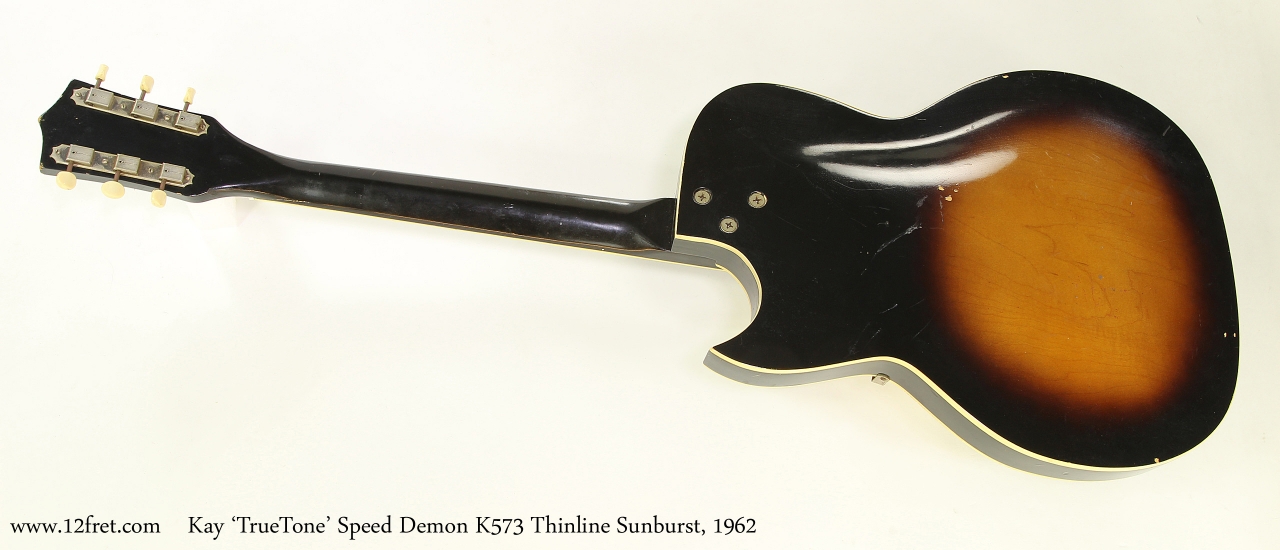 Kay 'TrueTone' Speed Demon K573 Thinline Sunburst, 1962  Full Rear View