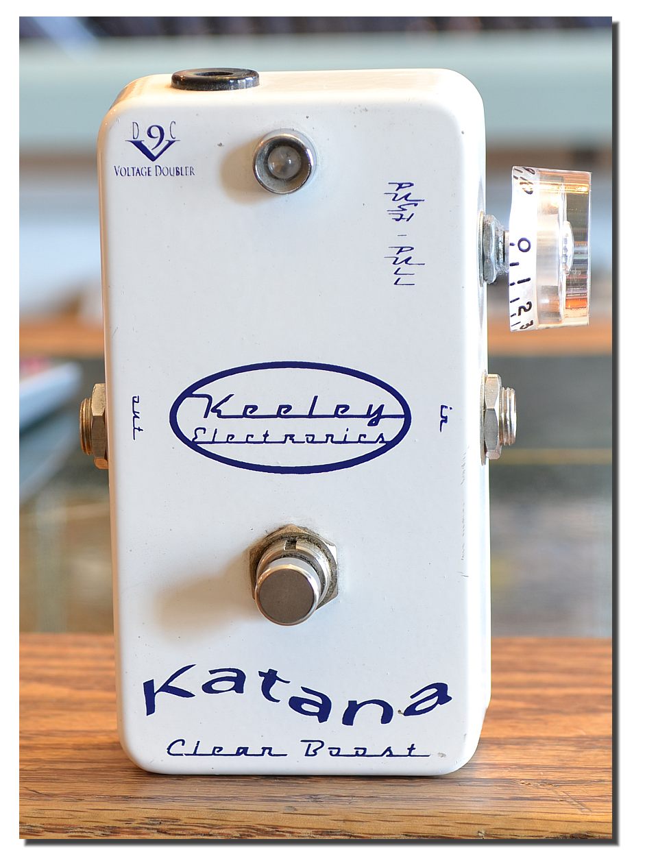 Keeley Katana Clean Boost Pedal - Throwback White