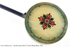 Kel Kroydon KK-11 Tenor Banjo Blue, 1931 Back View