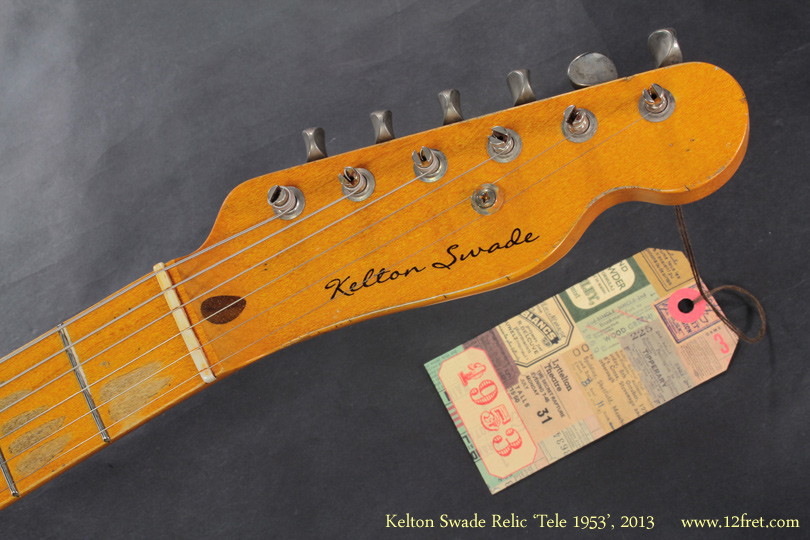 Kelton Swade Relic Tele 1953, 2013 full rear view