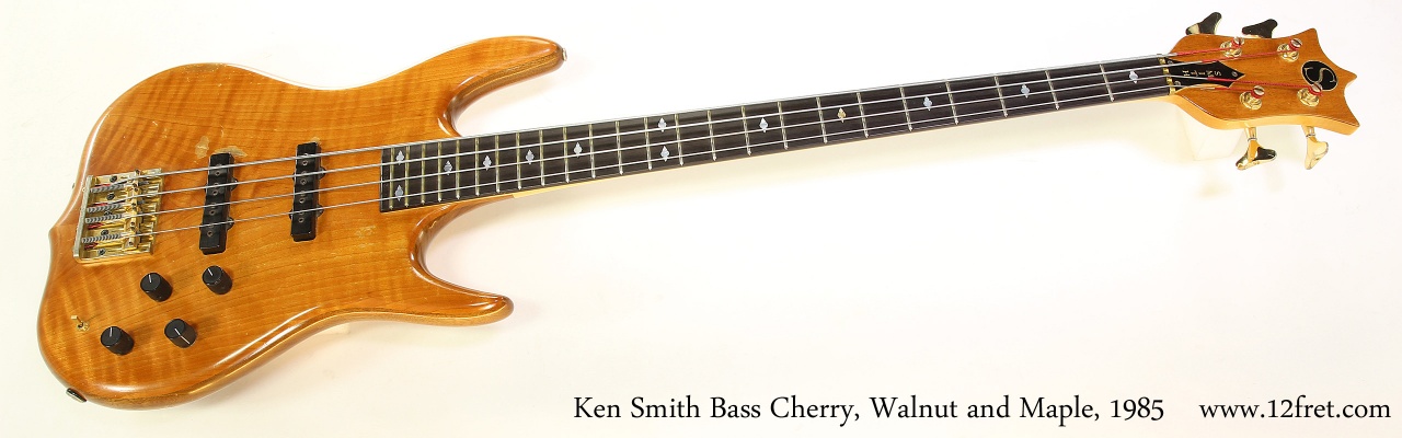 Ken Smith Bass Cherry, Walnut and Maple, 1985   Full Front View