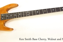 Ken Smith Bass Cherry, Walnut and Maple, 1985   Full Front View