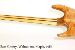 Ken Smith Bass Cherry, Walnut and Maple, 1985  Full Rear View