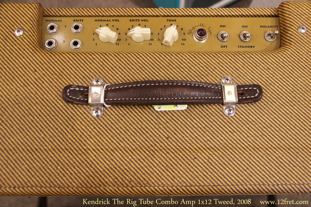 Kendrick The Rig Tube Combo Amp 1x12 Tweed, 2008 Controls View
