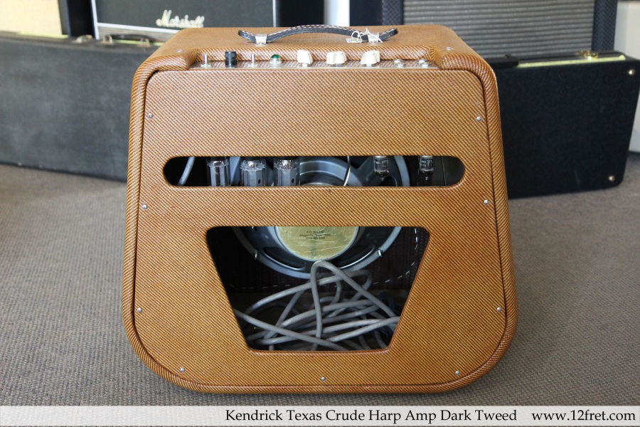Kendrick Texas Crude Harp Amp Tweed Full Rear View