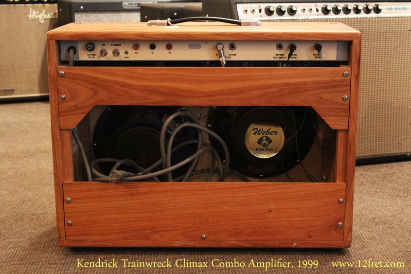 Kendrick Trainwreck Climax Combo Amplifier, 1999 Full Rear View