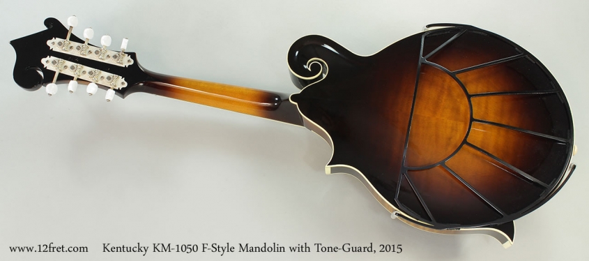 Kentucky KM-1050 F-Style Mandolin with Tone-Guard, 2015 Full Rear View
