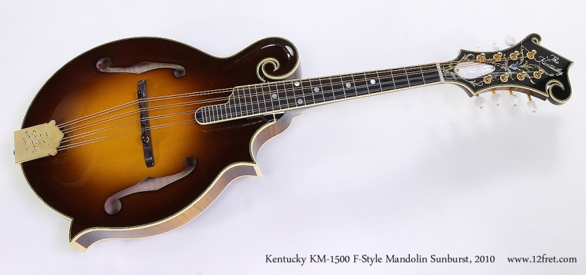 Kentucky KM-1500 F-Style Mandolin Sunburst, 2010 Full Front View