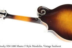 Kentucky KM-1000 Master F-Style Mandolin, Vintage Sunburst Full Rear View