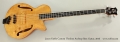 Jason Kiefte Custom Thinline Archtop Bass Guitar, 2016 Full Front View