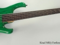 Kinal MK5 Fretless Bass, 2000 Full Front View
