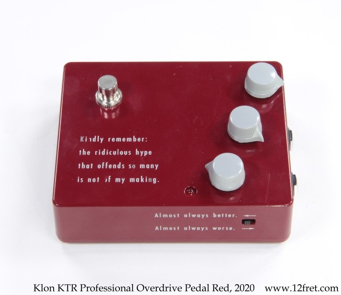 Klon KTR Professional Overdrive Red, 2020 | www.12fret.com