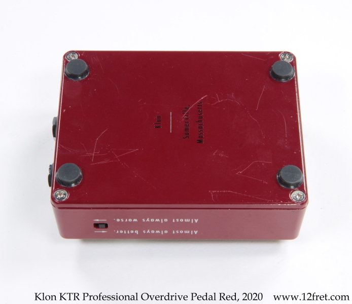 Klon KTR Professional Overdrive Pedal Red, 2020 Full Rear View