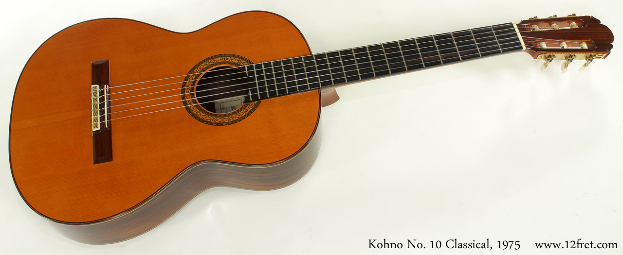 1975 Kohno No 10 Classical Guitar | www.12fret.com