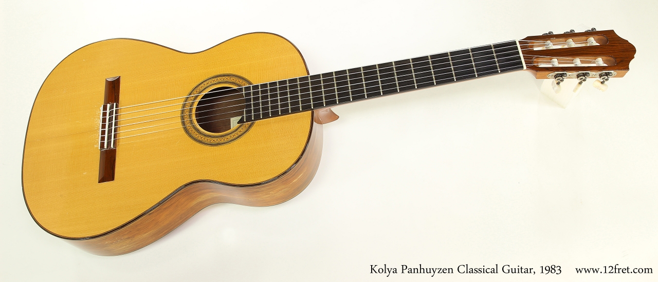 Kolya Panhuyzen Classical Guitar, 1983  Full Front View