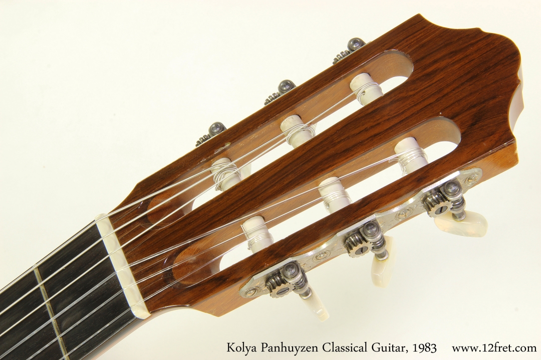 Kolya Panhuyzen Classical Guitar, 1983  Head Front VIew