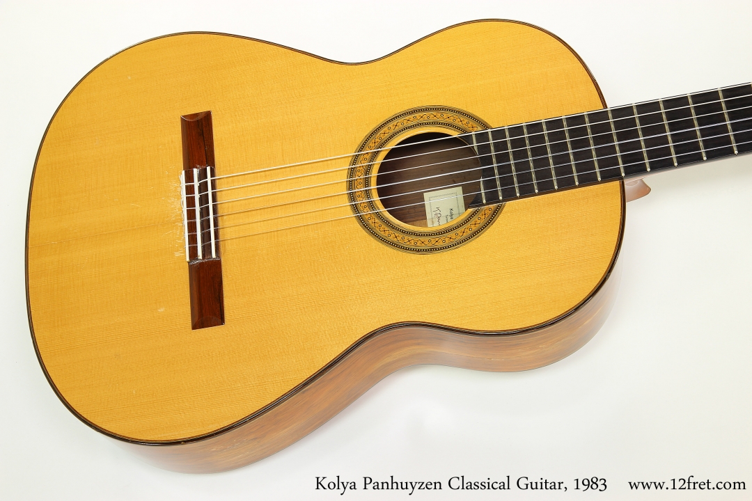 Kolya Panhuyzen Classical Guitar, 1983 Top View