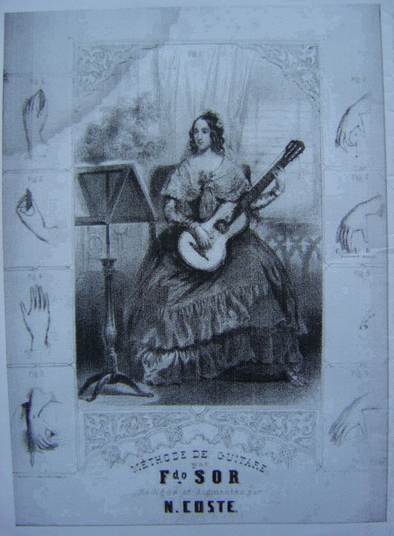 Rene Lacote Heptachorde circa 1840 Coste Method Book Cover