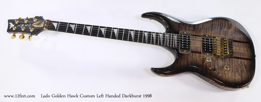 Lado Golden Hawk Custom Left Handed Darkburst 1998 Full Front View