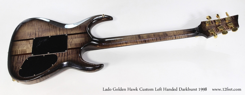 Lado Golden Hawk Custom Left Handed Darkburst 1998 Full Rear View