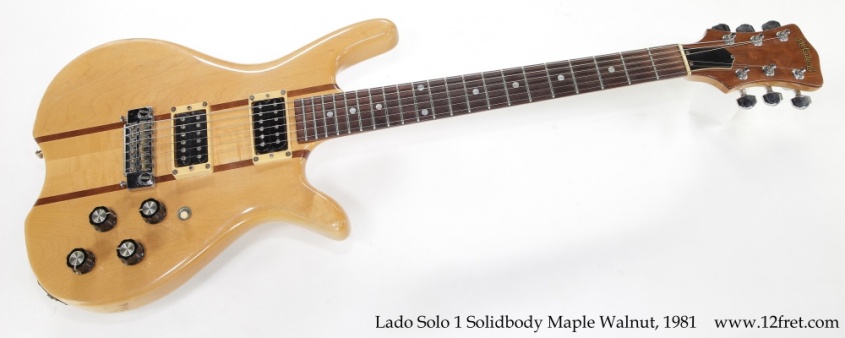 Lado Solo 1 Solidbody Maple Walnut, 1981 Full Front View
