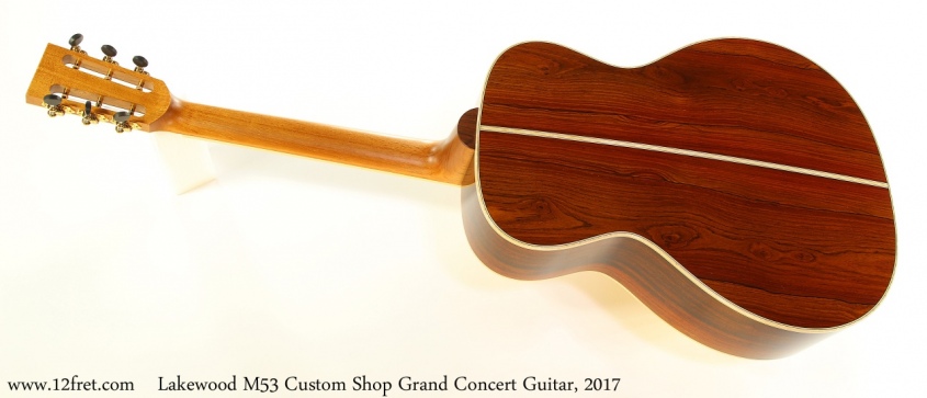 Lakewood M53 Custom Shop Grand Concert Guitar, 2017 Full Rear View