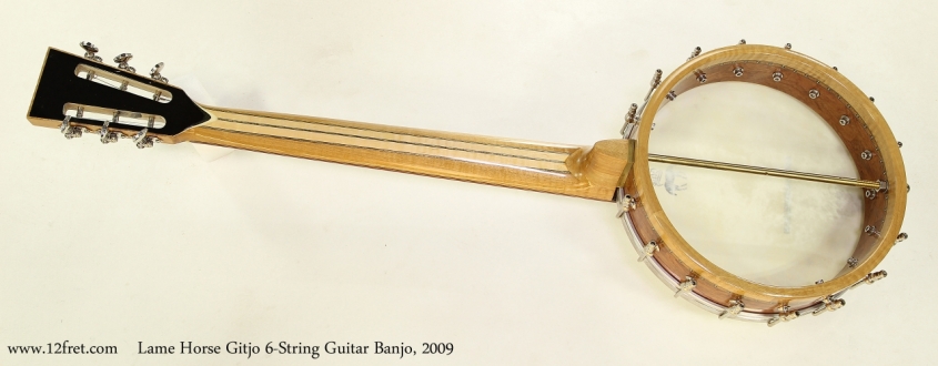 Lame Horse Gitjo 6-String Guitar Banjo, 2009  Full Rear View