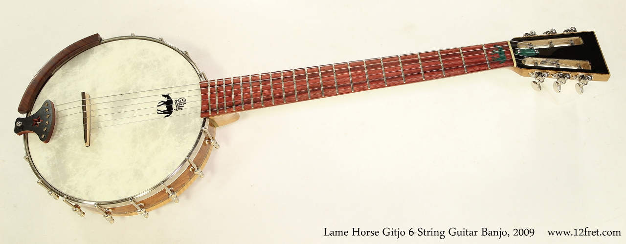 Lame Horse Gitjo 6-String Guitar Banjo, 2009   Full Front View