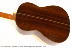 Larrivee OO Body Steel String Guitar Rosewood, 1976 Back View