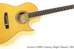 Larrivee C09M Cutaway Maple Natural, 1991 Full Front View