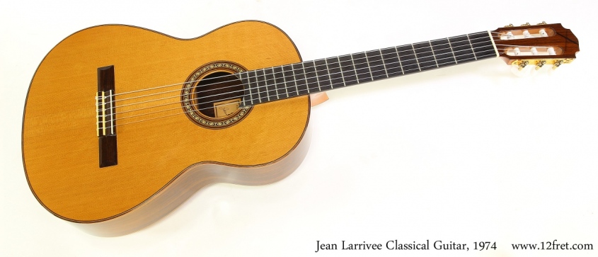 Jean Larrivee Classical Guitar, 1974  Full Front View