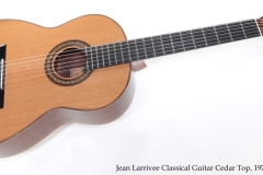 Jean Larrivee Classical Guitar Cedar Top, 1972 Full Front View