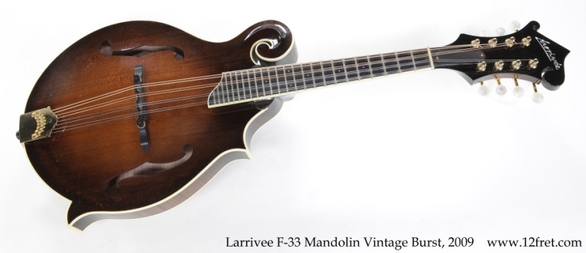Larrivee F-33 Mandolin Vintage Burst, 2009 Full Front View