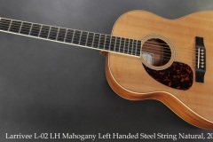 Larrivee L-02 LH Mahogany Left Handed Steel String Natural, 2010 Full Front View