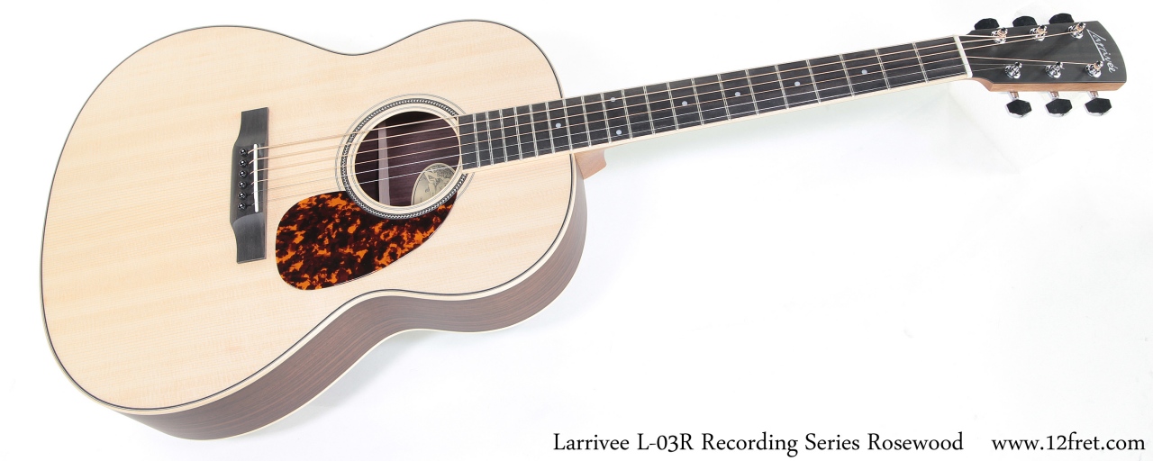 Larrivee L-03R Recording Series Rosewood Full Front View
