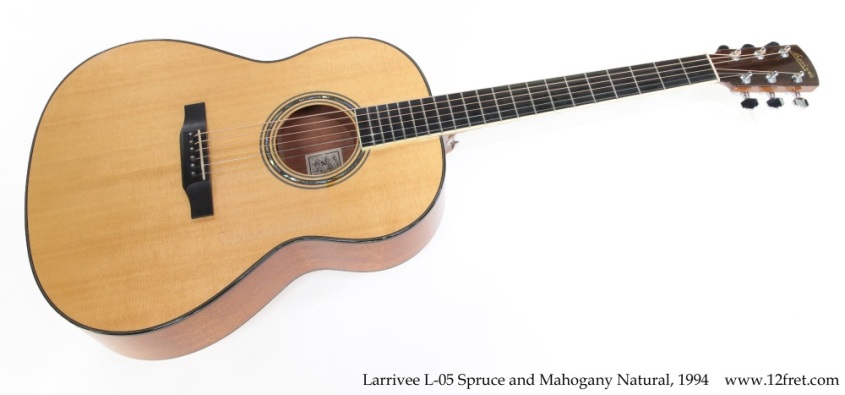 Larrivee L-05 Spruce and Mahogany Natural, 1994 Full Front View