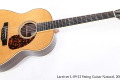 Larrivee L-09-12 String Guitar Natural, 2004 Full Front View