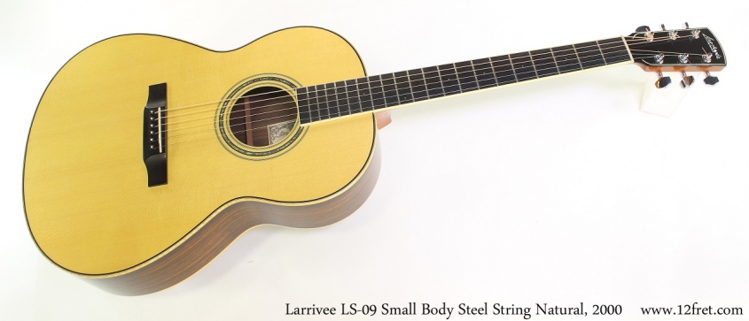 Larrivee LS-09 Small Body Steel String Natural, 2000 Full Front View