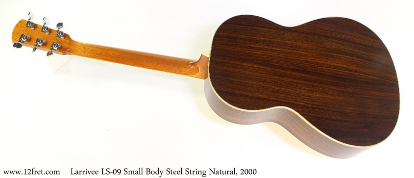 Larrivee LS-09 Small Body Steel String Natural, 2000 Full Rear View