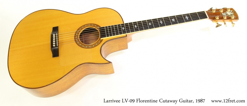 Larrivee LV09 Florentine Cutaway Guitar, 1987 Full Front View